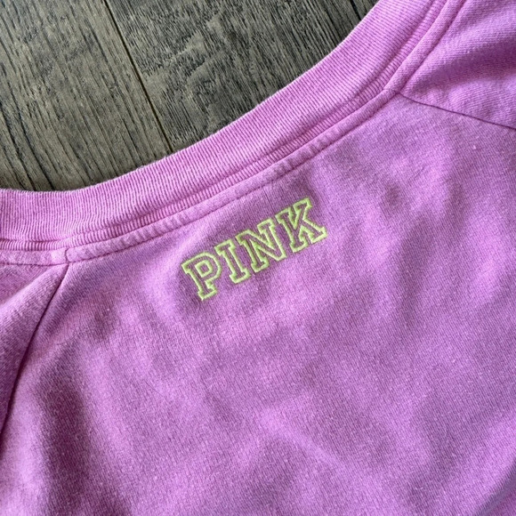 Victorias Secret Pink Neon Orchid “Golden” Crewneck - Picture 5 of 5